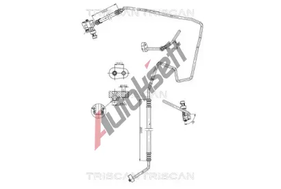 TRISCAN Vysokotlaké / nízkotlaké vedení klimatizace TRI 9010 28059, 9010 28059 TRISCAN Vysokotlaké / nízkotlaké vedení klimatizace TRI 9010 28059, 9010 28059