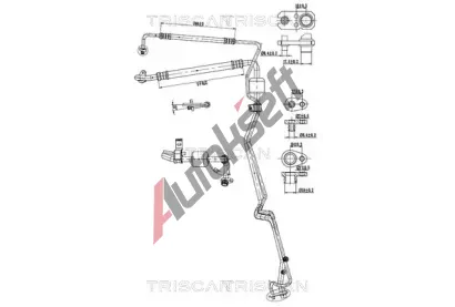 TRISCAN Vysokotlaké / nízkotlaké vedení klimatizace TRI 9010 28063, 9010 28063 TRISCAN Vysokotlaké / nízkotlaké vedení klimatizace TRI 9010 28063, 9010 28063