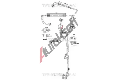 TRISCAN Vysokotlaké / nízkotlaké vedení klimatizace TRI 9010 28064, 9010 28064 TRISCAN Vysokotlaké / nízkotlaké vedení klimatizace TRI 9010 28064, 9010 28064