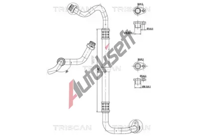 TRISCAN Vysokotlaké / nízkotlaké vedení klimatizace TRI 9010 28070, 9010 28070 TRISCAN Vysokotlaké / nízkotlaké vedení klimatizace TRI 9010 28070, 9010 28070