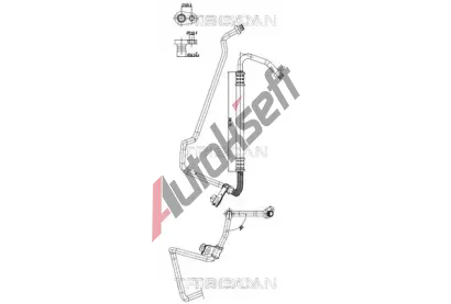 TRISCAN Vysokotlaké / nízkotlaké vedení klimatizace TRI 9010 28071, 9010 28071 TRISCAN Vysokotlaké / nízkotlaké vedení klimatizace TRI 9010 28071, 9010 28071