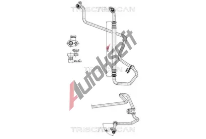TRISCAN Vysokotlaké / nízkotlaké vedení klimatizace TRI 9010 28072, 9010 28072 TRISCAN Vysokotlaké / nízkotlaké vedení klimatizace TRI 9010 28072, 9010 28072