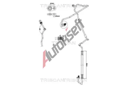 TRISCAN Vysokotlaké / nízkotlaké vedení klimatizace TRI 9010 28076, 9010 28076 TRISCAN Vysokotlaké / nízkotlaké vedení klimatizace TRI 9010 28076, 9010 28076