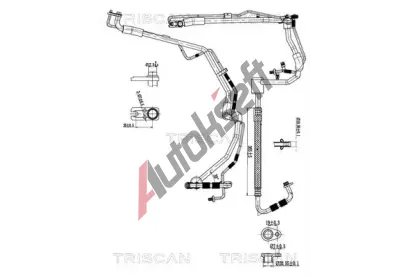 TRISCAN Vysokotlaké / nízkotlaké vedení klimatizace TRI 9010 28080, 9010 28080 TRISCAN Vysokotlaké / nízkotlaké vedení klimatizace TRI 9010 28080, 9010 28080