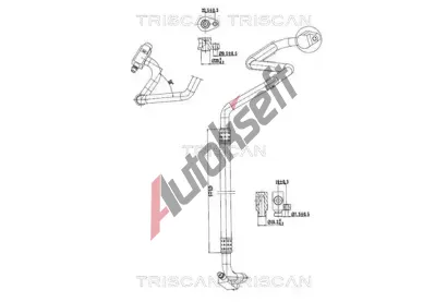 TRISCAN Vysokotlaké / nízkotlaké vedení klimatizace TRI 9010 28083, 9010 28083 TRISCAN Vysokotlaké / nízkotlaké vedení klimatizace TRI 9010 28083, 9010 28083