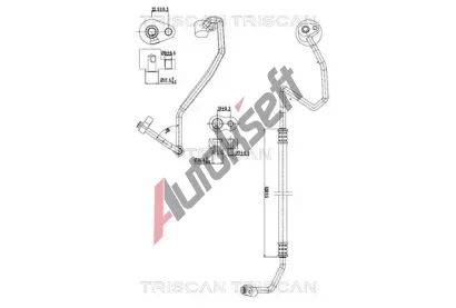 TRISCAN Vysokotlaké / nízkotlaké vedení klimatizace TRI 9010 28084, 9010 28084 TRISCAN Vysokotlaké / nízkotlaké vedení klimatizace TRI 9010 28084, 9010 28084