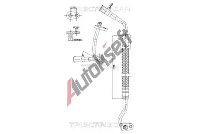 TRISCAN Vysokotlaké / nízkotlaké vedení klimatizace TRI 9010 28086, 9010 28086 TRISCAN Vysokotlaké / nízkotlaké vedení klimatizace TRI 9010 28086, 9010 28086