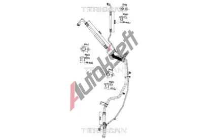 TRISCAN Vysokotlaké / nízkotlaké vedení klimatizace TRI 9010 28088, 9010 28088 TRISCAN Vysokotlaké / nízkotlaké vedení klimatizace TRI 9010 28088, 9010 28088