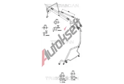 TRISCAN Vysokotlaké / nízkotlaké vedení klimatizace TRI 9010 28089, 9010 28089 TRISCAN Vysokotlaké / nízkotlaké vedení klimatizace TRI 9010 28089, 9010 28089