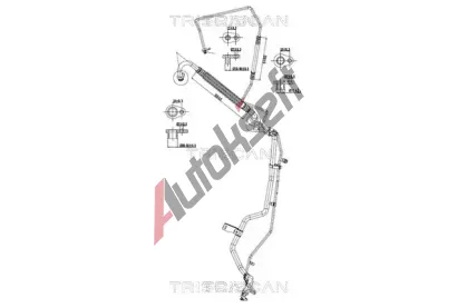 TRISCAN Vysokotlaké / nízkotlaké vedení klimatizace TRI 9010 28090, 9010 28090 TRISCAN Vysokotlaké / nízkotlaké vedení klimatizace TRI 9010 28090, 9010 28090
