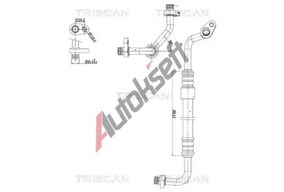 TRISCAN Vysokotlaké / nízkotlaké vedení klimatizace TRI 9010 28091, 9010 28091 TRISCAN Vysokotlaké / nízkotlaké vedení klimatizace TRI 9010 28091, 9010 28091