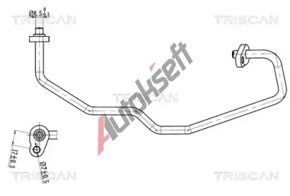 TRISCAN Vysokotlaké / nízkotlaké vedení klimatizace TRI 9010 28092, 9010 28092 TRISCAN Vysokotlaké / nízkotlaké vedení klimatizace TRI 9010 28092, 9010 28092