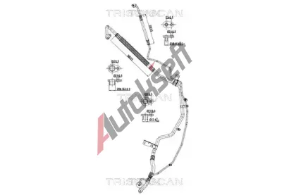 TRISCAN Vysokotlaké / nízkotlaké vedení klimatizace TRI 9010 28093, 9010 28093 TRISCAN Vysokotlaké / nízkotlaké vedení klimatizace TRI 9010 28093, 9010 28093