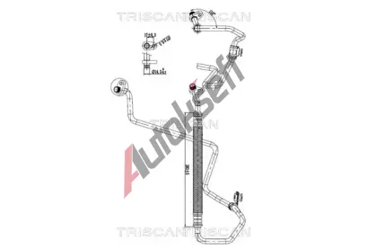 TRISCAN Vysokotlaké / nízkotlaké vedení klimatizace TRI 9010 28097, 9010 28097 TRISCAN Vysokotlaké / nízkotlaké vedení klimatizace TRI 9010 28097, 9010 28097
