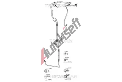 TRISCAN Vysokotlaké / nízkotlaké vedení klimatizace TRI 9010 28106, 9010 28106 TRISCAN Vysokotlaké / nízkotlaké vedení klimatizace TRI 9010 28106, 9010 28106