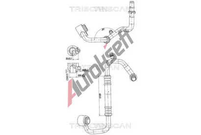 TRISCAN Vysokotlaké / nízkotlaké vedení klimatizace TRI 9010 29021, 9010 29021 TRISCAN Vysokotlaké / nízkotlaké vedení klimatizace TRI 9010 29021, 9010 29021