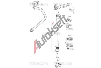 TRISCAN Vysokotlaké / nízkotlaké vedení klimatizace TRI 9010 29028, 9010 29028 TRISCAN Vysokotlaké / nízkotlaké vedení klimatizace TRI 9010 29028, 9010 29028