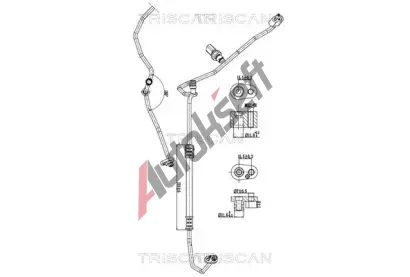 TRISCAN Vysokotlaké / nízkotlaké vedení klimatizace TRI 9010 29030, 9010 29030 TRISCAN Vysokotlaké / nízkotlaké vedení klimatizace TRI 9010 29030, 9010 29030