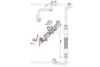 TRISCAN Vysokotlaké / nízkotlaké vedení klimatizace TRI 9010 29041, 9010 29041 TRISCAN Vysokotlaké / nízkotlaké vedení klimatizace TRI 9010 29041, 9010 29041