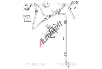 TRISCAN Vysokotlaké / nízkotlaké vedení klimatizace TRI 9010 29043, 9010 29043 TRISCAN Vysokotlaké / nízkotlaké vedení klimatizace TRI 9010 29043, 9010 29043
