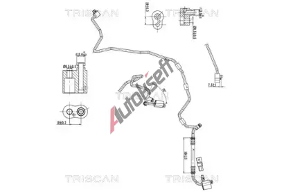 TRISCAN Vysokotlaké / nízkotlaké vedení klimatizace TRI 9010 29045, 9010 29045 TRISCAN Vysokotlaké / nízkotlaké vedení klimatizace TRI 9010 29045, 9010 29045