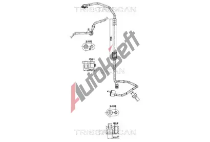 TRISCAN Vysokotlaké / nízkotlaké vedení klimatizace TRI 9010 29046, 9010 29046 TRISCAN Vysokotlaké / nízkotlaké vedení klimatizace TRI 9010 29046, 9010 29046