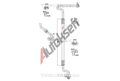 TRISCAN Vysokotlaké / nízkotlaké vedení klimatizace TRI 9010 29096, 9010 29096 TRISCAN Vysokotlaké / nízkotlaké vedení klimatizace TRI 9010 29096, 9010 29096