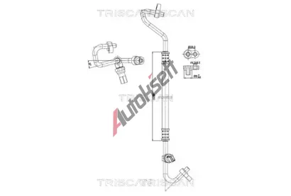 TRISCAN Vysokotlaké / nízkotlaké vedení klimatizace TRI 9010 81001, 9010 81001 TRISCAN Vysokotlaké / nízkotlaké vedení klimatizace TRI 9010 81001, 9010 81001