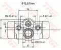 TRW Brzdov vleek TRW BWB174, BWB174