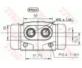 TRW Vlec kolov brzdy TRW BWD101, BWD101