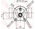 TRW Brzdov vleek TRW BWD111, BWD111
