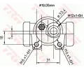 TRW Vlec kolov brzdy TRW BWD129, BWD129