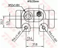 TRW Vlec kolov brzdy TRW BWD182, BWD182