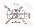 TRW Vlec kolov brzdy TRW BWD183, BWD183