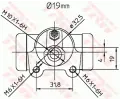 TRW Vlec kolov brzdy TRW BWD260, BWD260