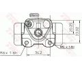 TRW Vlec kolov brzdy TRW BWD270, BWD270