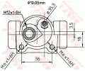 TRW Vlec kolov brzdy TRW BWD300, BWD300