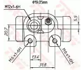 TRW Brzdov vleek TRW BWD307T, BWD307T