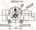 TRW Vlec kolov brzdy TRW BWF112, BWF112