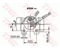 TRW Vlec kolov brzdy TRW BWF118, BWF118