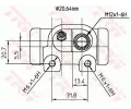 TRW Vlec kolov brzdy TRW BWF128, BWF128