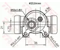 TRW Vlec kolov brzdy TRW BWF153, BWF153