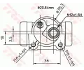 TRW Vlec kolov brzdy TRW BWF167, BWF167