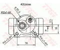 TRW Brzdov vleek TRW BWF168, BWF168
