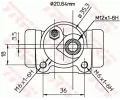 TRW Brzdov vleek TRW BWF169, BWF169