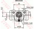 TRW Brzdov vleek TRW BWF262, BWF262