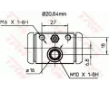 TRW Vlec kolov brzdy TRW BWF307, BWF307