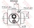 TRW Vlec kolov brzdy TRW BWF309, BWF309