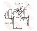 TRW Vlec kolov brzdy TRW BWH134, BWH134