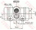 TRW Brzdov vleek TRW BWH142, BWH142